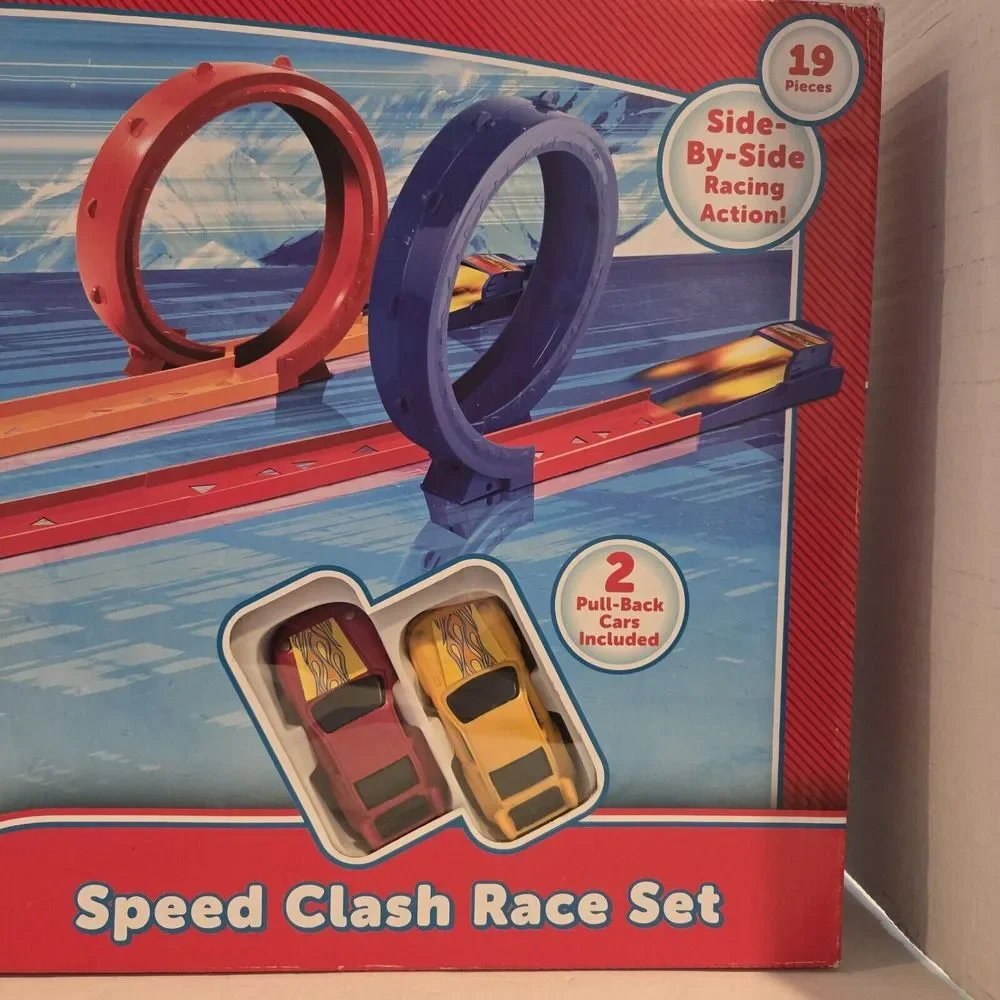 Kid Connection Speed Clash Race Set 19 Pieces‎ 2015 Pull-back Cars Included Nos